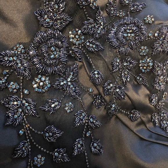 Marsoni off the shoulder, A-line gown. - Picture 3 of 7